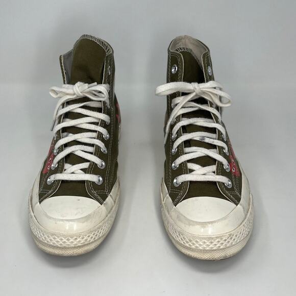 Converse x Comme Des Garçons Play Chuck 70 Hi Multi Hearts Green Sneakers Unisex main image 7